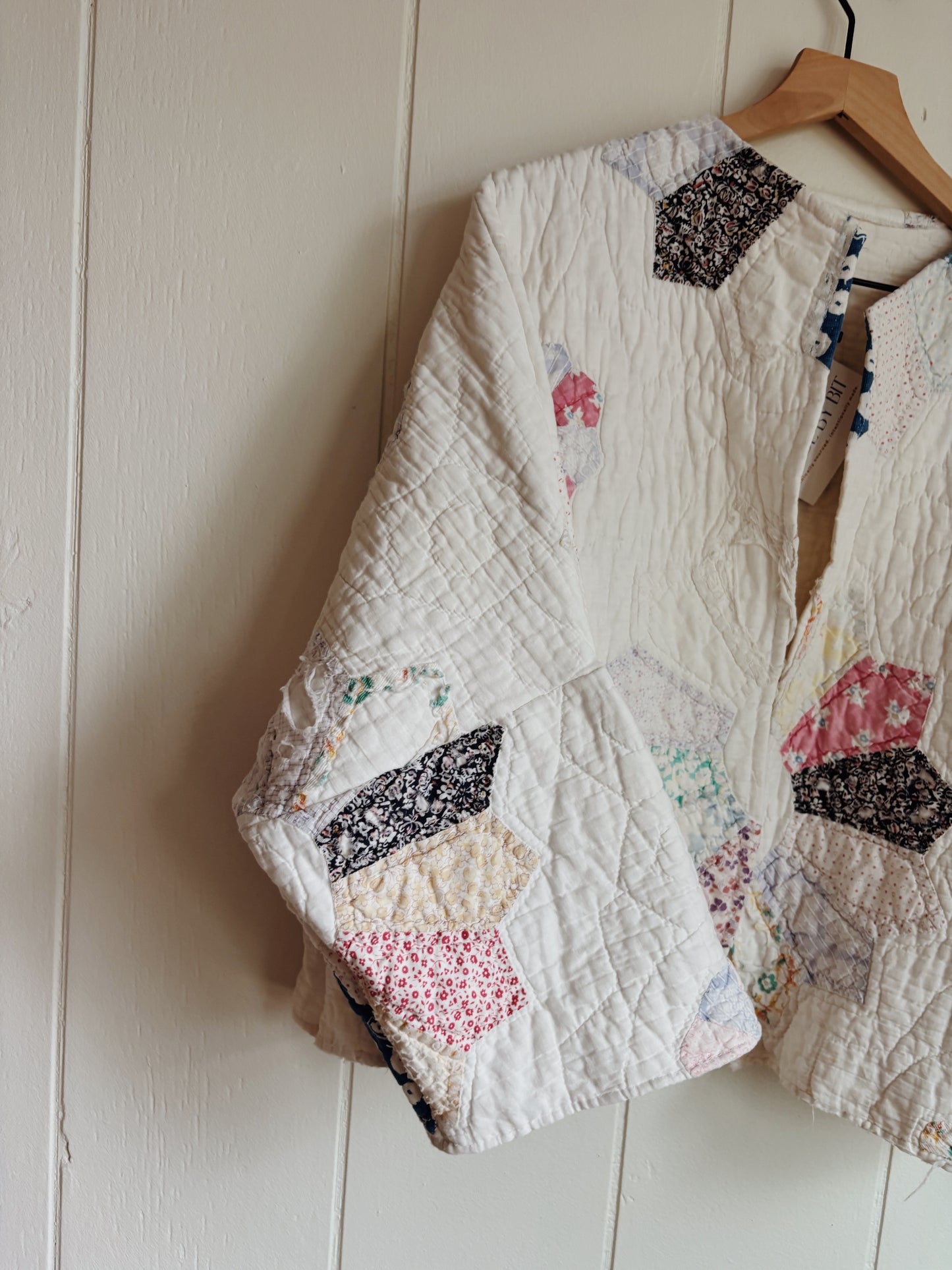 dresden plate quilt coat