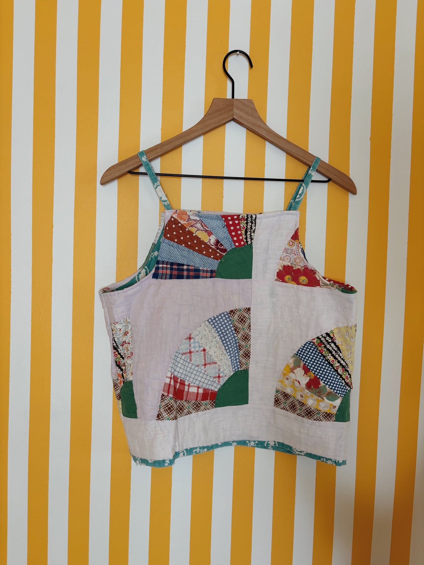 vintage fan halter top