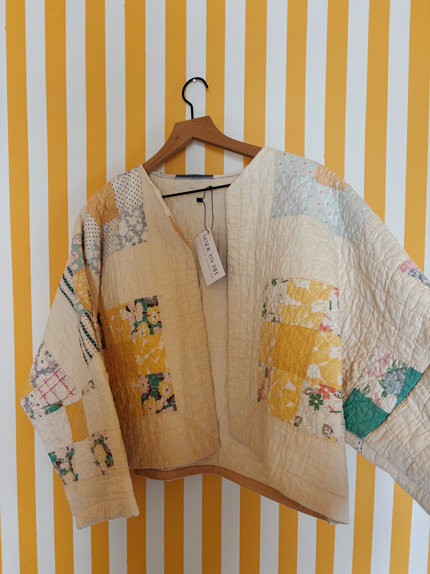 nine patch quilt coat