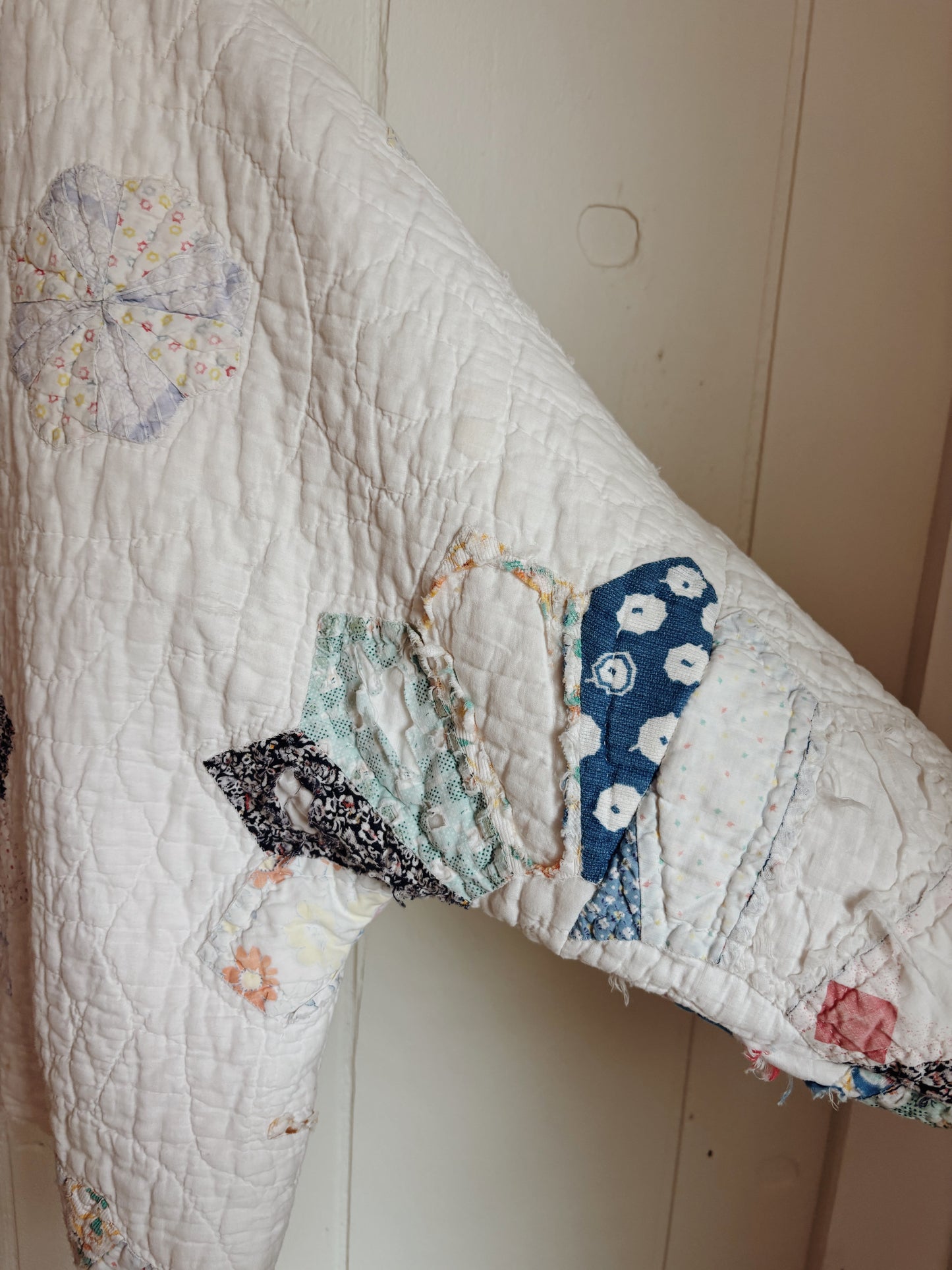 dresden plate quilt coat