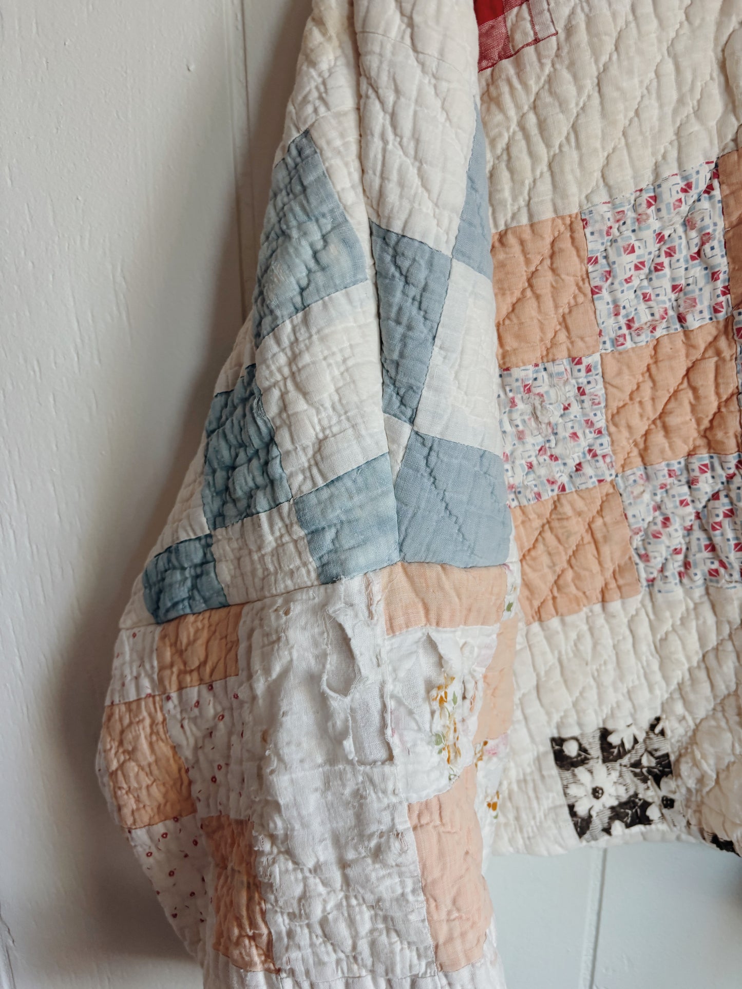 nine patch quilt coat