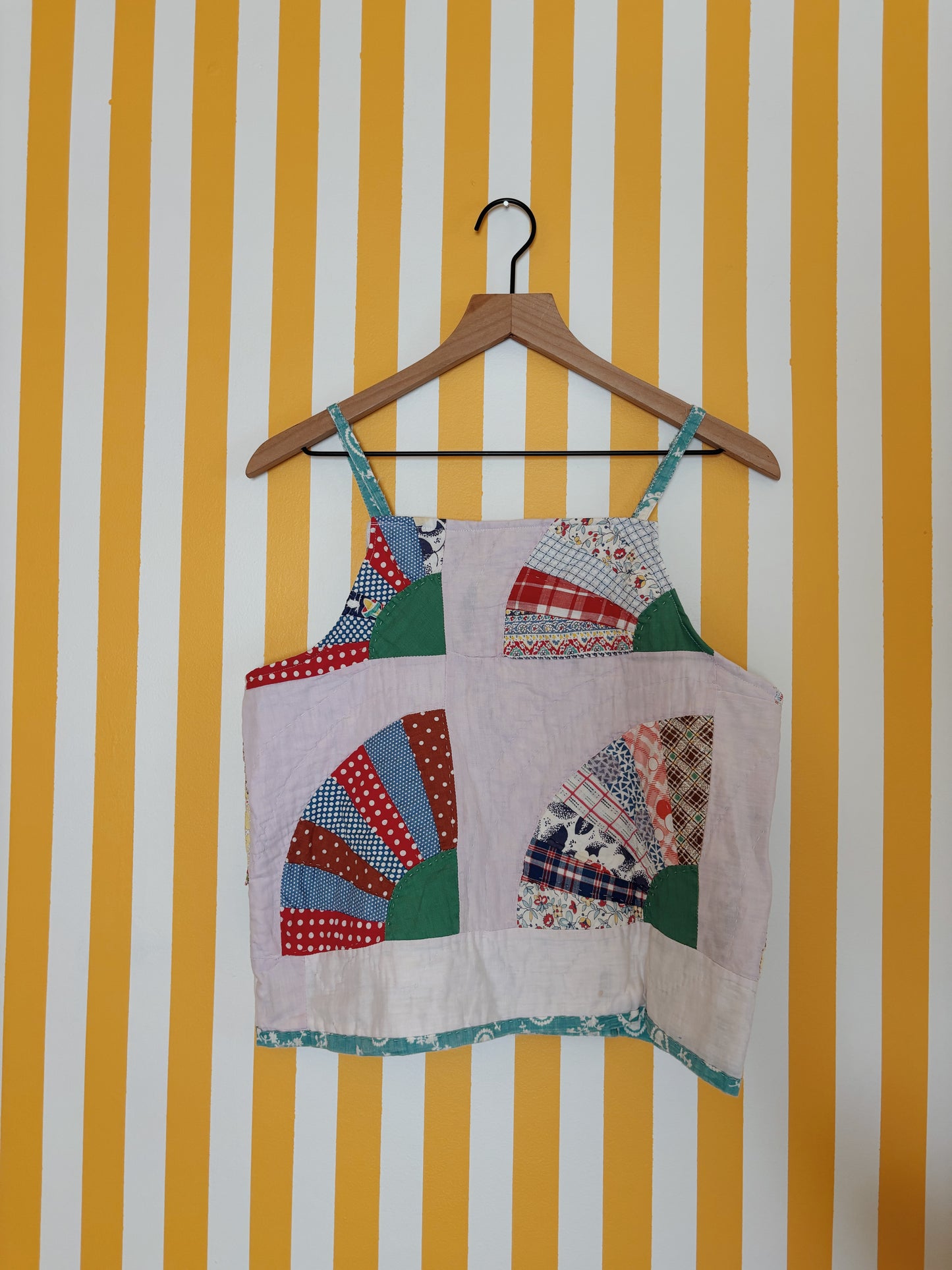 vintage fan halter top