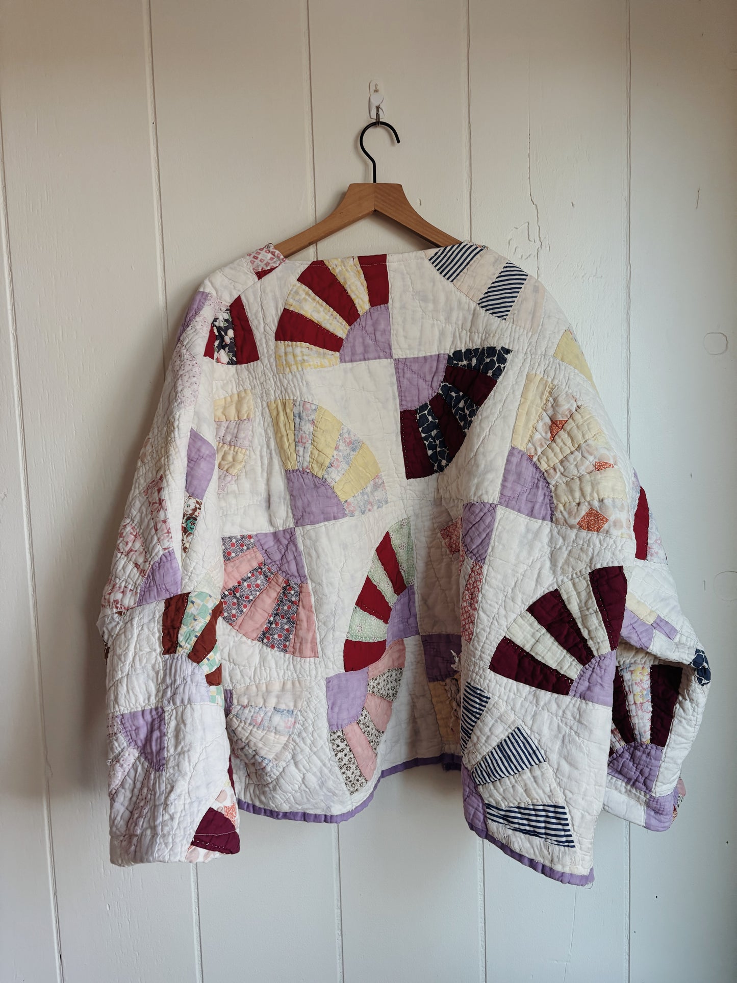 antique fan quilt