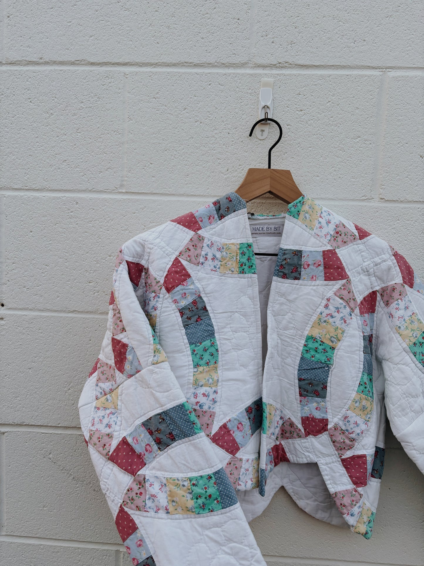 wedding ring quilt coat- multicolor