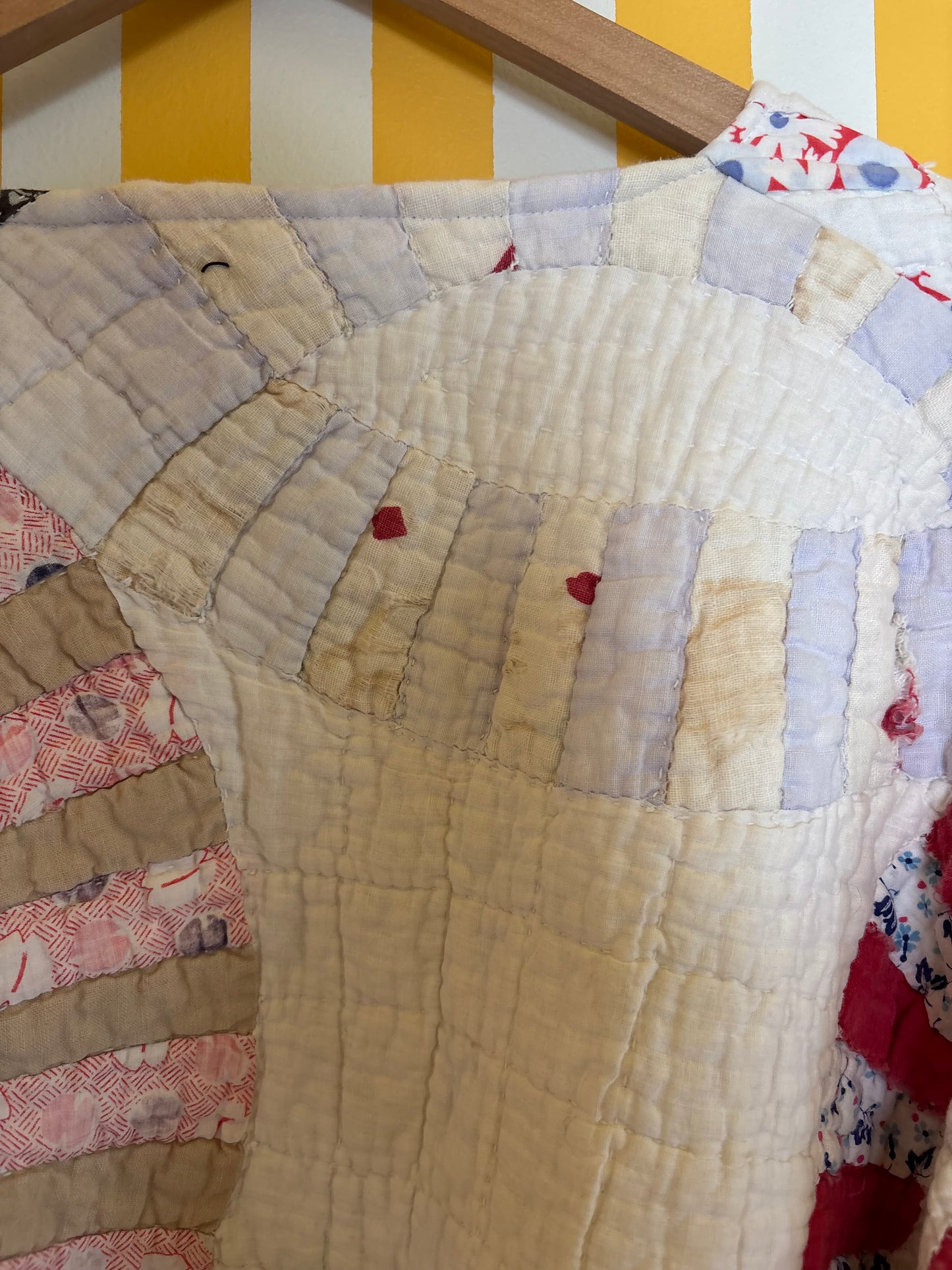 vintage wedding ring quilt coat