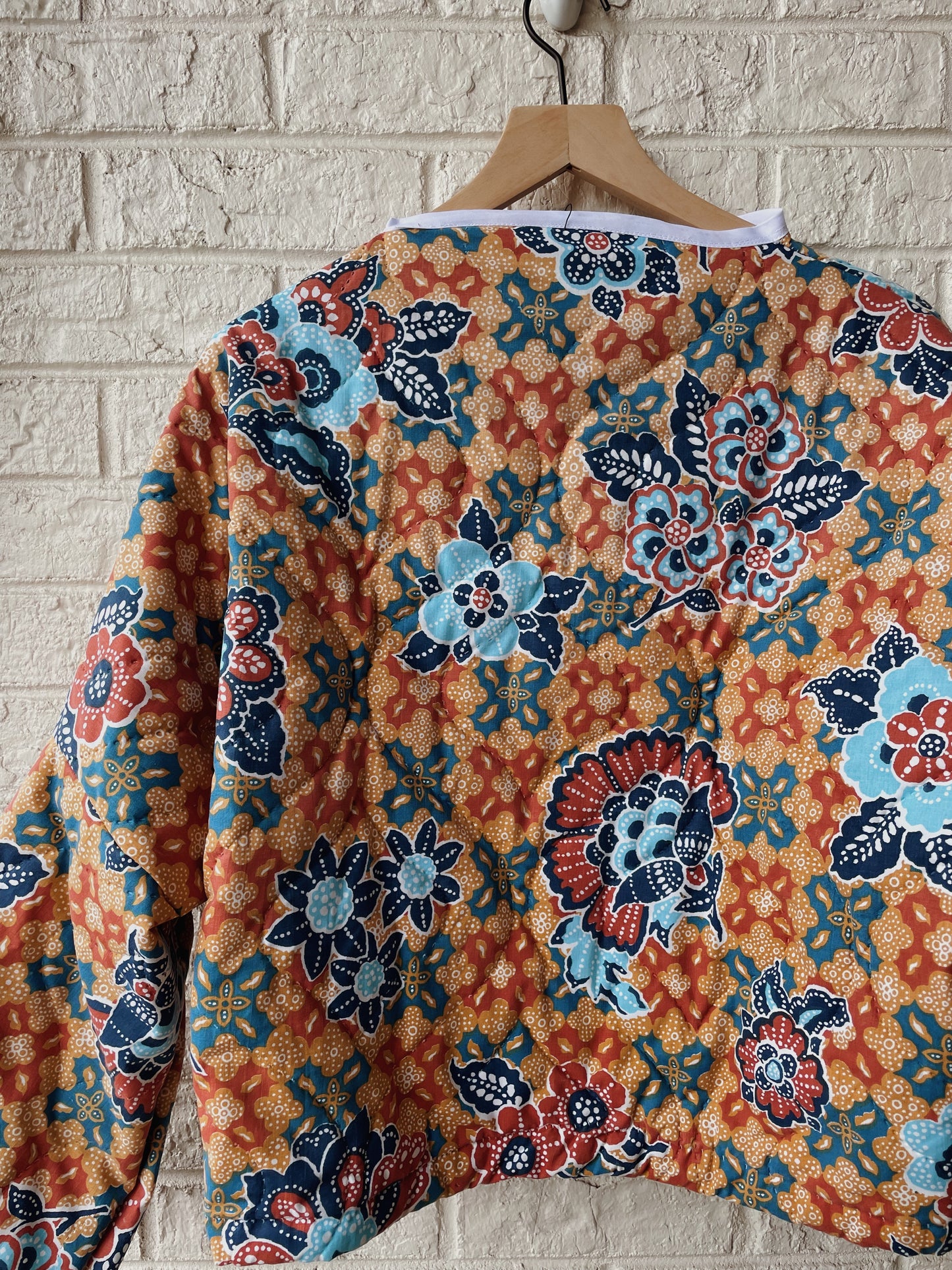 Orange Quilt Coat