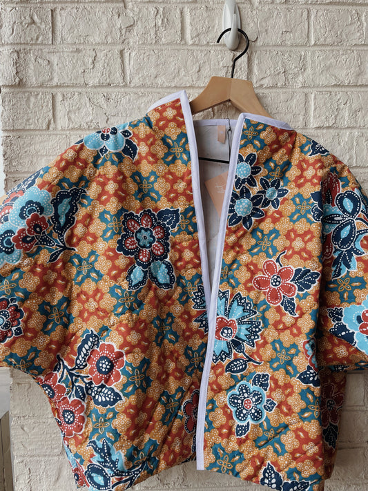 Orange Quilt Coat